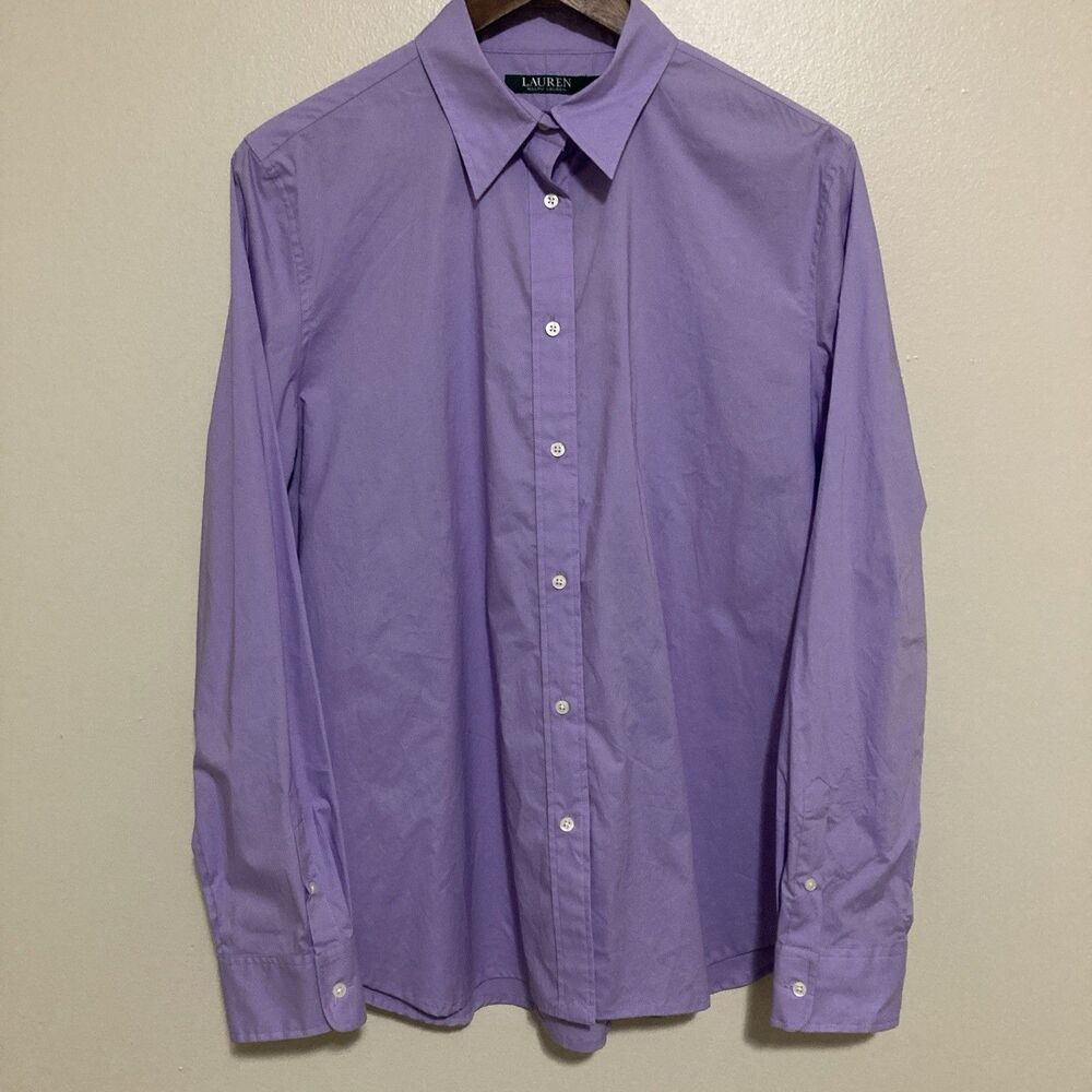 Ralph Lauren Purple Dress Shirt Elegant Classic